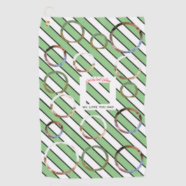 Beste Vader Custom Four-Photo 🎄 Vakantie Golfhanddoek