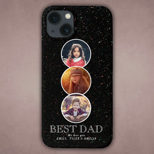 Beste vader Dag 3 Ovale Foto Collage Case-Mate iPhone Case