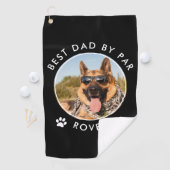 Beste vader door Par Custom Dog Foto Golfhanddoek (Insitu)