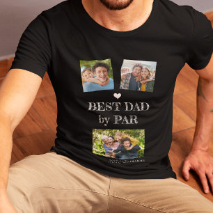 Beste vader door Par foto golf vader T-shirt