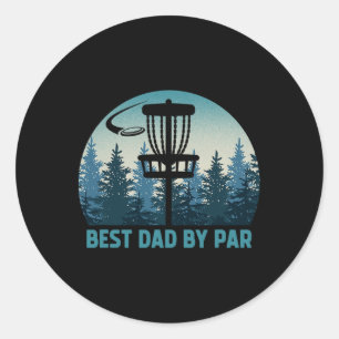 Beste Vader Door Par Funny Disc Golf Frisbee Golfe Ronde Sticker