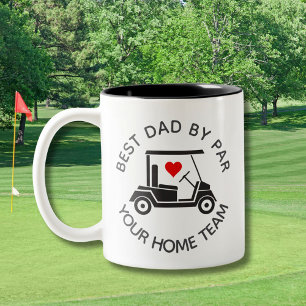 BESTE VADER DOOR PAR GOLF KARRETJE HART TWEEKLEURIGE KOFFIEMOK