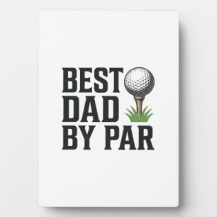 Beste vader door par golf Vaderdag vintage ontwerp Fotoplaat