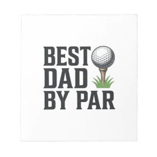 Beste vader door par golf Vaderdag vintage ontwerp Notitieblok