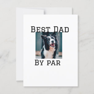 Beste vader door par hond huisdier foto modern een briefkaart