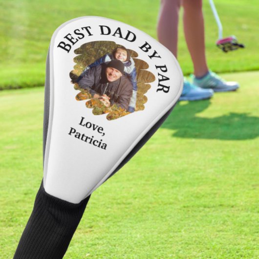 Beste vader door Par met Aangepaste Foto Vaderdag Golfheadcover