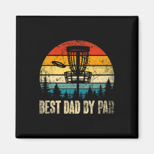 Beste Vader Door Par Vintage Disc Golf Grappige Va Magneet