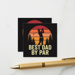 Beste Vader Door Par Vintage Golf Informatiekaartje