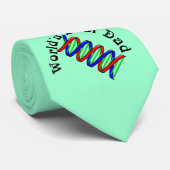 Beste vader Dubbele Helix DNA Stropdas (Opgerold)
