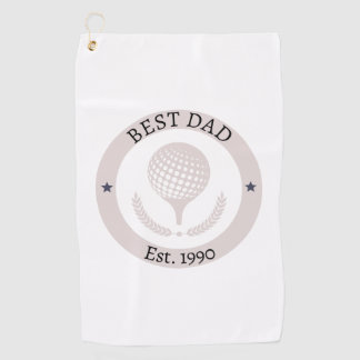Beste vader Est. | Vaderdag Gift Golfhanddoek
