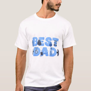 Beste Vader Fitness Workout Gym Vaderdag T-shirt
