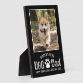 Beste vader foto vaders dag je kleur fotoplaat (Zijkant)