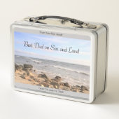 Beste vader Foto van Wavy Atlantic Ocean Blue Sky (Achterkant)