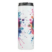 Beste vader: Galaxy Family Silhouette Thermosbeker (Achterkant)