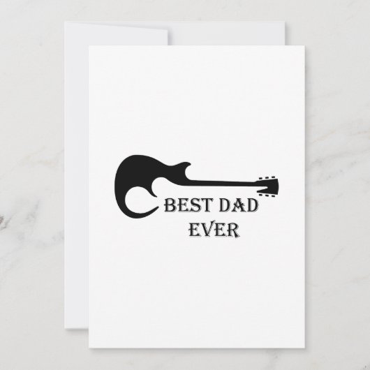 Beste vader Guitar Funny Guitarist Musician Gift (Voorkant)