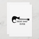 Beste vader Guitar Funny Guitarist Musician Gift (Voorkant / Achterkant)