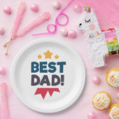 Beste vader Happy Vaderdag | Bord papier (Feest)