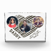 Beste vader Hart Vader Dag 3 Foto Collage (Voorkant)