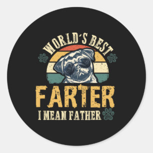 Beste vader ik bedoel vader beste vader ooit koele ronde sticker