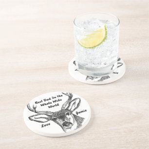 Beste vader in de hele wereld  Buck Onderzetters