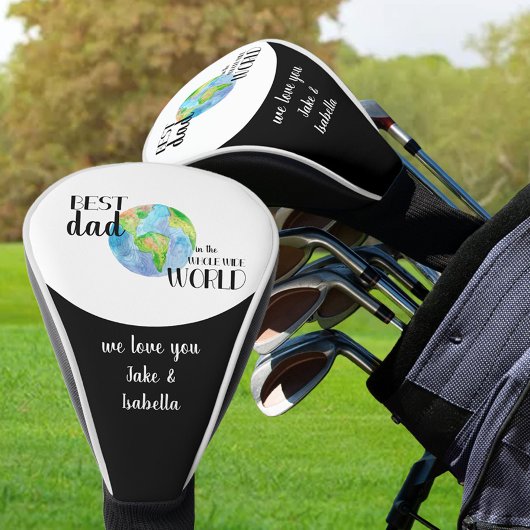 Beste vader in de hele wereld | Planet Earth Golfheadcover