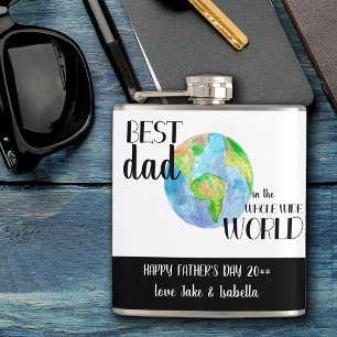 Beste vader in de hele wereld Vaderdag Heupfles