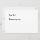 Beste vader in de Vaderdag van de wereld | Fotokaa Kaart (Achterkant)