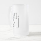 Beste vader in de Vaderdag van de wereld Matglas Bierpul (Voorkant links)