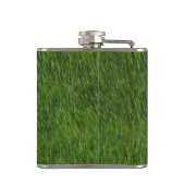 Beste vader in de wereld Golfing Hero Green Golfer Heupfles (Achterkant)