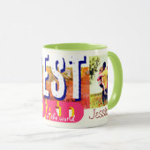 Beste vader in de wereld kleurrijke Mok (Voorkant rechts)