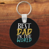 Beste vader in de wereld, papa Vaderdag Sleutelhanger (Voorkant)