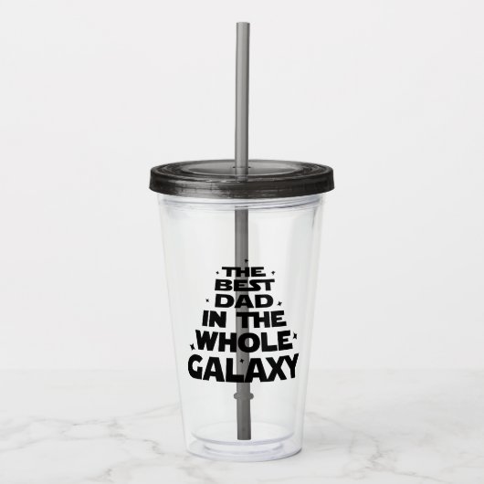 Beste vader in het hele melkgedeelte - Vaderdag Acryl Drinkbeker (Voorkant)