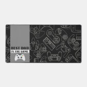 Beste vader in het spel Digitale Dark Desk Mat (Voorkant)