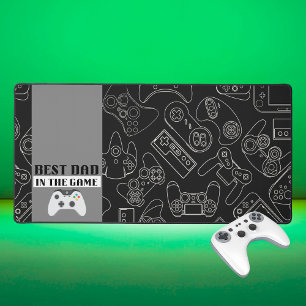 Beste vader in het spel Digitale Dark Desk Mat