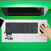 Beste vader in het spel Digitale grijze bureau mat