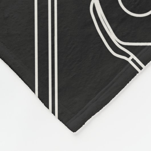 Beste vader in het spel Sketch Black Large Fleece Deken (Hoek)