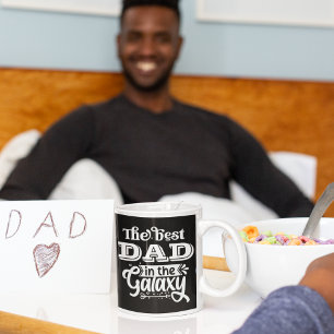 Beste vader in wereld galaxy trofee grootste vader koffiemok