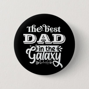 Beste vader in wereld galaxy trofee grootste vader ronde button 5,7 cm