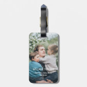  beste vader jaagend op Logo Vaderdag Bagagelabel (Achterkant verticaal)