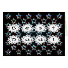 Beste vader met Neon Stars