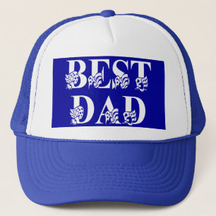 Beste vader met zwarte witte tekst trucker pet
