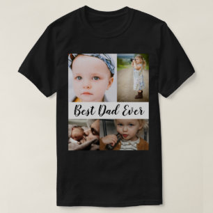 Beste vader multi-foto Vaderdag ter wereld T-shirt