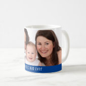 Beste vader ooit 1 Aangepaste Foto Koffiemok (Voorkant rechts)