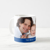 Beste vader ooit 1 Aangepaste Foto Koffiemok (Voorkant links)