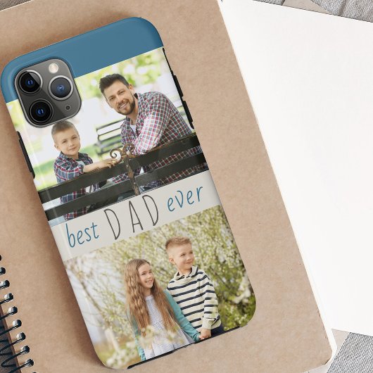 Beste vader ooit 2 Foto Stijlvol Mannen Case-Mate iPhone Case