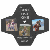 Beste vader ooit 3 foto-collage Fathers Day keepsl Voetbal (Enkel)