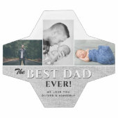 Beste vader ooit 3 Foto Collage Vader Dag Voetbal (Enkel)