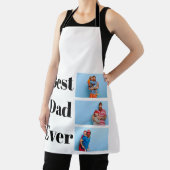 Beste vader ooit 3 Foto Collage Vaderdag Gift Schort (Insitu)