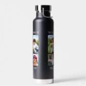 Beste vader ooit 3 Foto zwart Waterfles (Links)