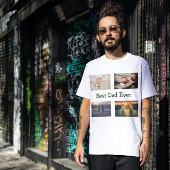 Beste vader ooit 4 Foto Collage T-shirt